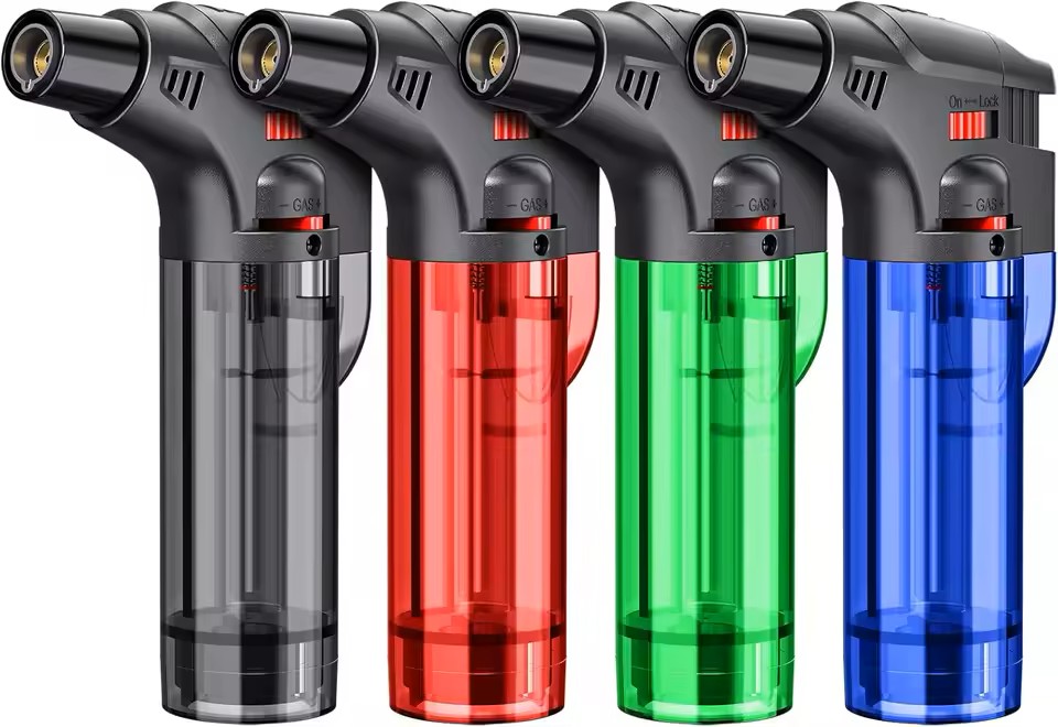 Turbo Pürmüz Çakmak siyah Doldurulabilir Hazneli