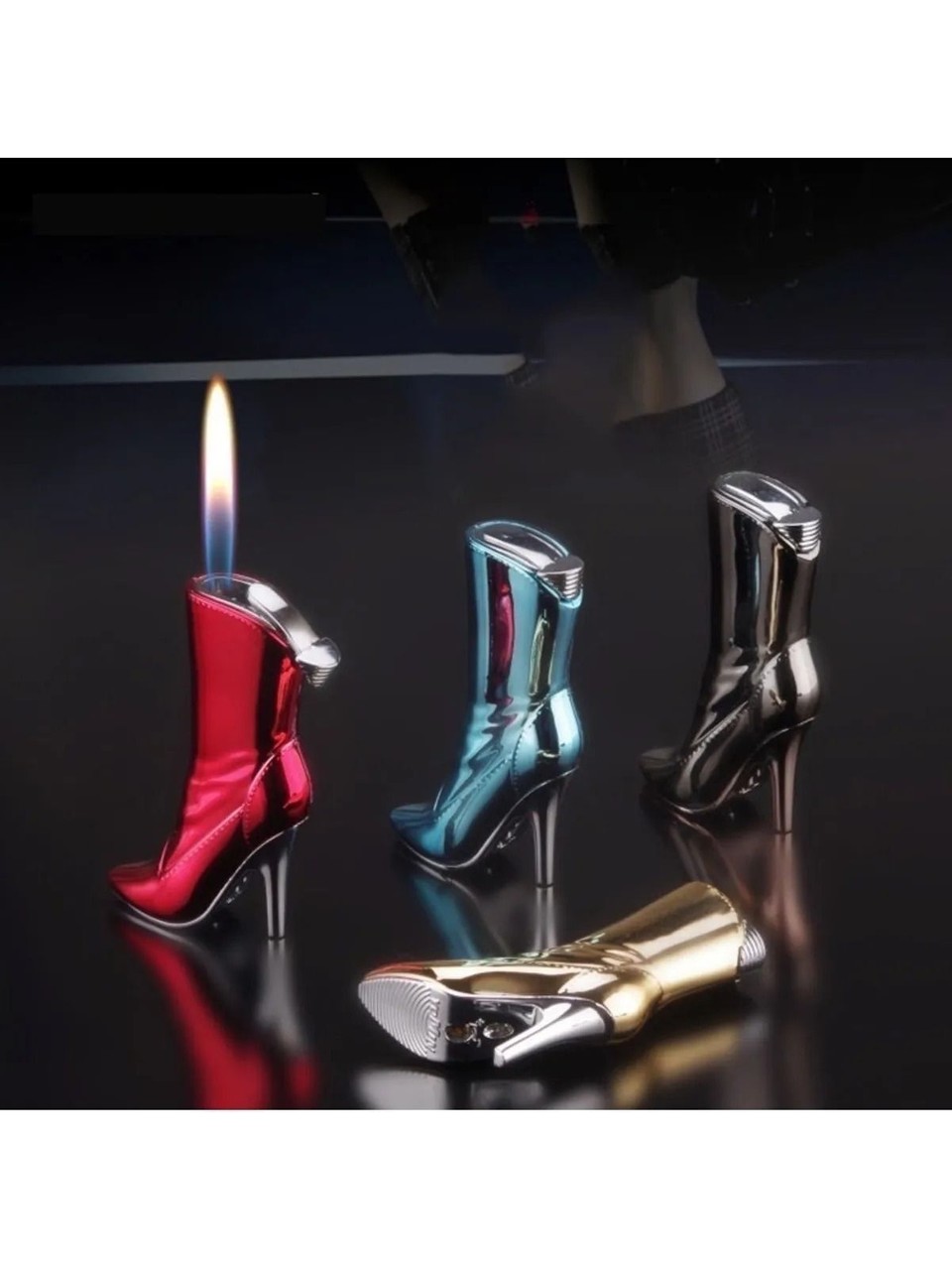 Topuklu Çizme Görünümlü Kadınlara Özel Çakmak